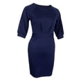 thumbnail image 1 of Vestido Bodycon Pencil Sunnimix Tubo Manga Abullonada Cuello Redondo Bolsillos S Color, 1 of 8