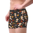 thumbnail image 2 of Susaid Autumn Fox Print Men's Mesh Boxer Briefs Cooling Breathable Sports Underwear Wide Waistband Boxer Briefs W/Fly-Large, 2 of 5