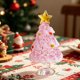 thumbnail image 5 of Mini Handmade Glass Christmas Tree Ornament Small Desktop Crystal Xmas Tree Table Decor For Decoration, 5 of 6