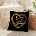 thumbnail image 4 of LALILO Throw Pillow Covers Mom Love Black Calligraphy Girl Boy Cushion Cover 18" x 18", 3159 Pack, 4 of 6