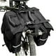 thumbnail image 2 of Alforja portátil resistente al agua para bicicleta, alforjas para bicicleta con ribete reflectante, alforjas para asiento trasero de bicicleta, color negro, 2 of 3