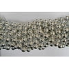 48" 14mm Round Metallic Silver Mardi Gras Beads