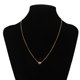thumbnail image 2 of Collar de Clavícula de Cadena Corta Simple de 2 Piezas Colgante de de Amor Pequeño Colgante de Oro Fernando Collar con colgante de amor, 2 of 8