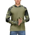 thumbnail image 3 of Trgacdwlo Camo Men's Sun Protection Hoodie Shirts UPF 50+ Raglan Long Sleeve Mens Rash Guards Hiking Running Fishing Shirt for Men, 3 of 5