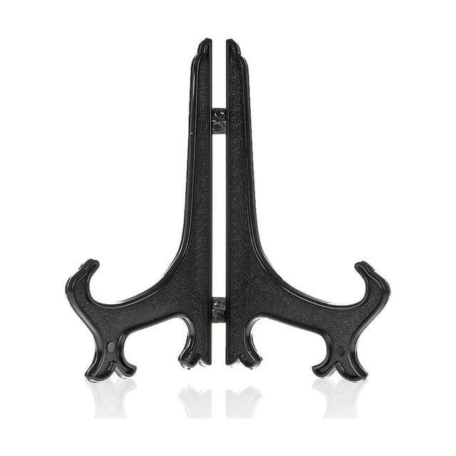 HLONK Foldable Table Plate Stand Photo Frames Countertop Display Rack Desktop Centerpieces Easel Office Organizer Supplies 7 Inch