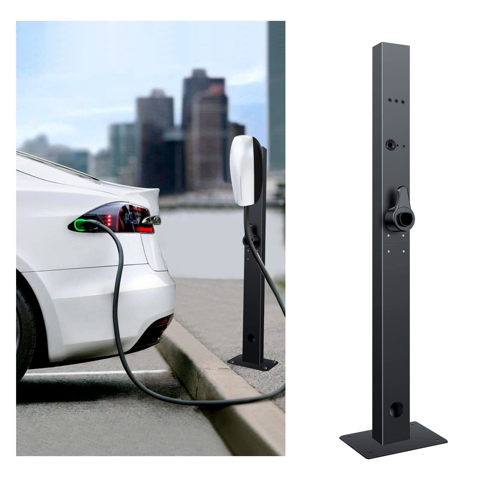 EV Charger Pedestal for Tesla Gen 3, Mounted EV Charging Station Stand