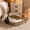Khaki, variant on LOWLHOME Open Cat Litter Box with High Side, Anti-Splashing Cats Litter Pan Semi-Enclosed Removable Cats, Open Top Kitty Toilet for Easy to Clean, No Odork with Litter Scoop (Khaki)