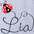thumbnail image 2 of CafePress - Ladybug Lia - Cute Infant Baby Football Bodysuit, 2 of 3