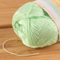 thumbnail image 3 of Lace Weight Tencel Yarn - Delightfully Fine - 60% Bamboo 40% Tencel Yarn - 4 Skeins - Col 05 Minty Mint, 3 of 7