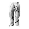 thumbnail image 5 of Mrat Fashion Pants for Women Summer Casual Capris Ladies Comfy Athletic Sweatpants with Pockets Printed Soft Stretchy Pants Seamless Legging White_AA XXL, 5 of 5