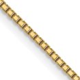 thumbnail image 2 of 14K Yellow Gold 1.2mm Sparkle Octagonal Box Chain - 18"- Made In Italy, 2 of 8