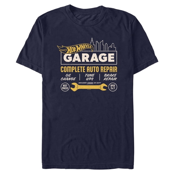 Mens Hot Wheels Garage Complete Auto Repair T Shirt