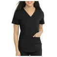 thumbnail image 3 of Med Couture Scrub Top Energy Serena Shirttail Hem V-neck, 3 of 8