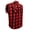Red, variant on Dream Apparel Men's Sleeveless Flannel Shirt Black & Red Sleek Design Cotton Shirt Frayed Sleeves