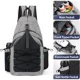 thumbnail image 3 of SIABC-Pickleball Bag Crossbody Sling Bag, Small Adjustable Pickle Ball Backpack with Hook & Water Bottle Holder for Paddle Rackets, 3 of 4