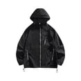 thumbnail image 4 of WTOBBY Women's UPF 50+ Sun Protection Jacket Lightweight Windproof Rain Coat Long Sleeve Hooded Water Resistant Outerwear for Hiking Travel Outdoor Activities,Black L, 4 of 4