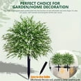 thumbnail image 3 of Christmas Decorations Faux Plants, Fake Green Plants, Fake Fern, Artificial Fern Ground Cover with Stake for Garden Party and Christmas Outdoor indoor Decor, 3 of 6