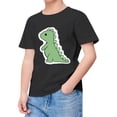 thumbnail image 3 of MEZZALL T-Shirts d'Été pour Enfants Col Rond Imprimé Dinosaure Dessin Animé Manches Courtes T-Shirts 4-5 Ans Mignon Bébé, 3 of 3