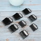 thumbnail image 1 of Fugacal Peinetas Para Cortar El Cabello, 8 Piezas Juego de Peine Guía Para Cortar El Cabello Pinza de Tallado Gradiente Peines Redondos de Corte Fino Para Cortadoras/cortadoras Eléctricas(Black) Fugacal No se aplica, 1 of 6