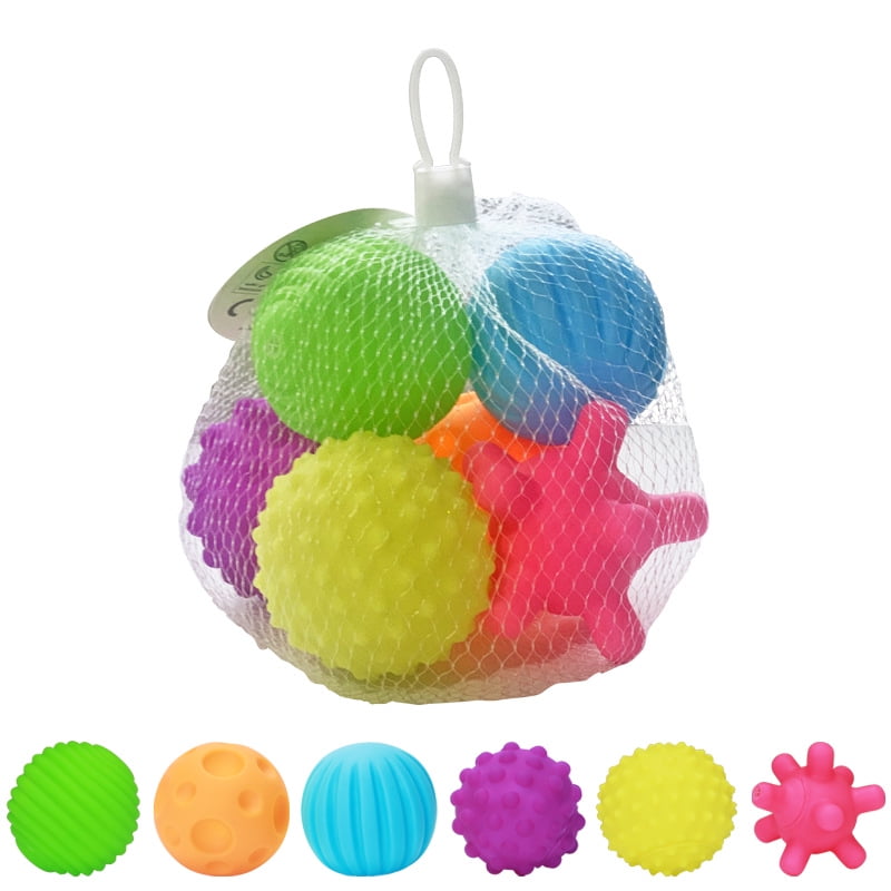 4 Pcs Hand Grip Ball Baby Touch Ball Baby Massage Ball Bump Texture Perception Wave Ball Child Early Learning Ball 