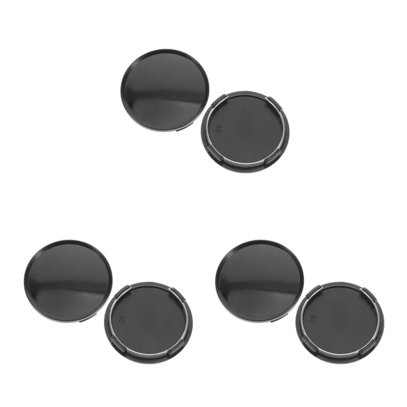 FOMIYES Durable Car Wheel Center Hubcaps Plastic Metal Unique Design for Cars 6Pcs