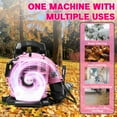 thumbnail image 4 of Floseru Backpack Gas Leaf Blower52CC 1.7HP 550CFM 200MPH High-Velocity Wind Speed, Lightweight, Fuel Tank, Powerful for Outdoor Lawn Garden Yard Cleaning & Snow Blowing, 4 of 9