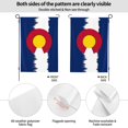 thumbnail image 2 of Colorado Flag House Flag Double Side Garden Flag For Outside Room House Yard Indoor 28" X 40", 2 of 6