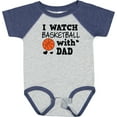 thumbnail image 3 of Inktastic I Watch Basketball with Dad Boys Baby Bodysuit, 3 of 5