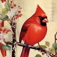 thumbnail image 6 of JEUXUS Cardinal Birds Round Tablecloth Full Width Single-Sided Printing 100% Polyester Fiber 31-35, 6 of 8