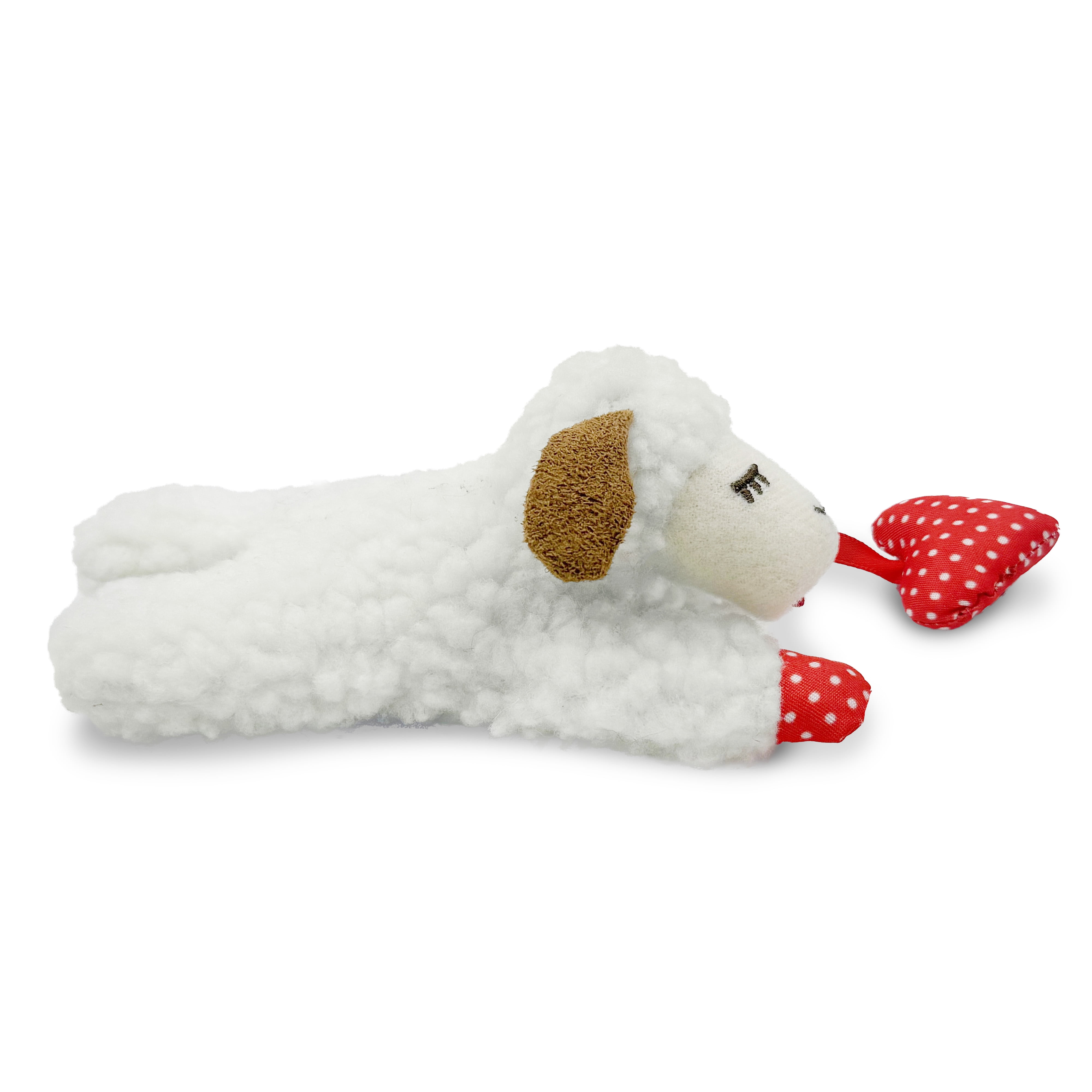 Jouet pour chat Multipet en forme de côtelette d'agneau avec cœur suspendu Jouet de chat MP Lambchop