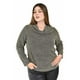 thumbnail image 1 of Blusa Roman Fashion Cuello Drapeado Talla Extra Cafe 36, 1 of 5