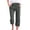 Army Green, variant on Women Spring And Summer Solid Color Pocket And Casual Loose Straight Slit Home Cropped Pants Teacher Work Clothes