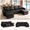 Black03, variant on BSHTI 71" Polyester L-Shaped Pull-Out Sleeper Sofa Bed with Reversible Chaise, Hidden Storage for Living Room(Light Brown)
