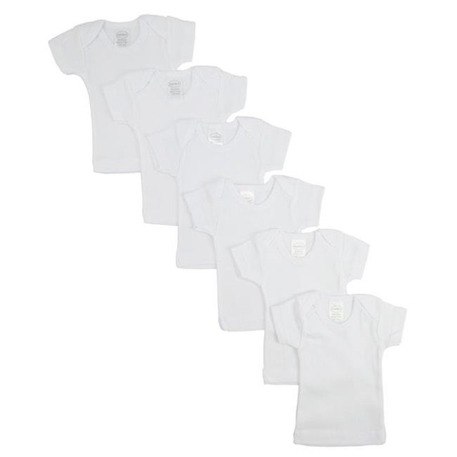 CS-055S-055S Short Sleeve Lap Tee, White - Small