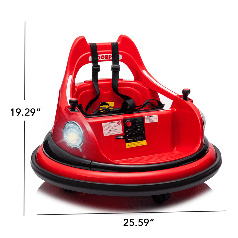 12V 2-Speeds Electric Ride On Bumper Car for Kids Years Old