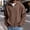 Coffee#01, variant on Hsovts Mens Waffle Knit Hoodies Jackets Casual Full Zip Up Hooded Sweatshirts Long Sleeve Drawstring Loose Coats with Pockets Mint Green M