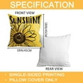 thumbnail image 2 of Sunflower Pillow Covers, Sunflower Decor Gnomes Pillow Covers 18x18 Set of 4, Sunflower Decorative Black Buffalo Plaid Gnomes Throw Pillow Covers for Couch Sofa Living Room Indoor Outdoor, 2 of 6