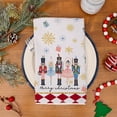 thumbnail image 6 of Nutcrackers Christmas Kitchen Towels Set of 2,Red Snowflake Xmas Tree Dish Hand Towels Holiday Home Indoor Bathroom Party Seasonal Noel Decorations DD036, 6 of 6
