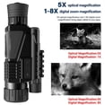 thumbnail image 4 of Ponbos Multifunctional Monoculars Telescope 200M Full Dark Infrared Digital Night Vision Camera for Video Recording, 4 of 6