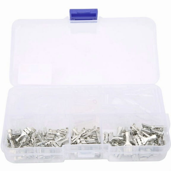 150Pcs 2.8/4.8/6.3mm Insulated Crimp Terminals Electrical Wire Connectors Assortment Kit,DUBUNS