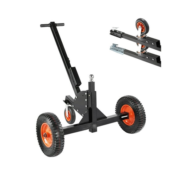 VEVOR 1500lbs 2-in-1 Trailer Dolly 22 and 26 in Adjustable Height 2in Ball with Caster