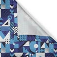 thumbnail image 4 of Ambesonne Navy Blue Valance Pack of 2, Contemporary Abstract, 42"X18", Violet Pale Blue White, 4 of 5