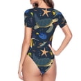 thumbnail image 4 of Naloa Undersea Animals Women's Short-Sleeved Onesie, One-Piece Swimsuit for Parties, dates, clubs - X-Large, 4 of 9