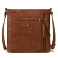 thumbnail image 3 of Wrangler Crossbody Bags for Women Western Hand Woven Satchel Purse, Brown, 3 of 7
