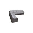 thumbnail image 3 of Living Source International Rattan Wicker 6 - Person Seating Group with Cushions, 3 of 8