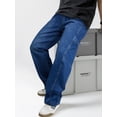thumbnail image 5 of EMMIOL Men's Baggy Wide Leg Striped Skater Y2k Oversized Streetwear Denim Pants, 5 of 6