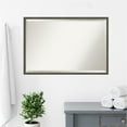 thumbnail image 5 of Amanti Art Beveled Wood Bathroom Wall Mirror - Svelte Frame Svelte Clay Grey Outer Size: 37 x 25 in Grey, 5 of 5