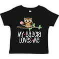 thumbnail image 3 of Inktastic My Babcia Loves Me Girl Owl Girls Toddler T-Shirt, 3 of 5