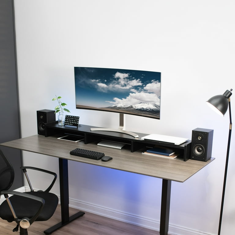 VIVO Black 60 Inch Under Desk Privacy And Cable Management