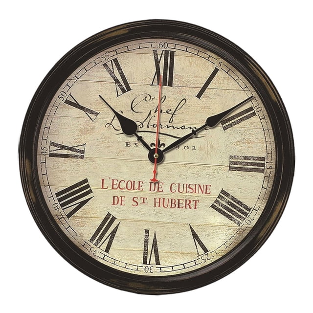 Reloj colgante de pared, reloj de pared con números romanos, regalo, Arte de la pared Decoración, decoración de pared, reloj Retro, reloj de pared